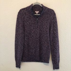 Merona men’s quarter zip sweater size S